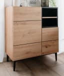 Furn.Design Kommode Liam Eiche Schwarz Modern Bild 2