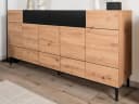 Furn.Design Sideboard Liam Eiche Artisan Schwarz 180 cm Bild 2