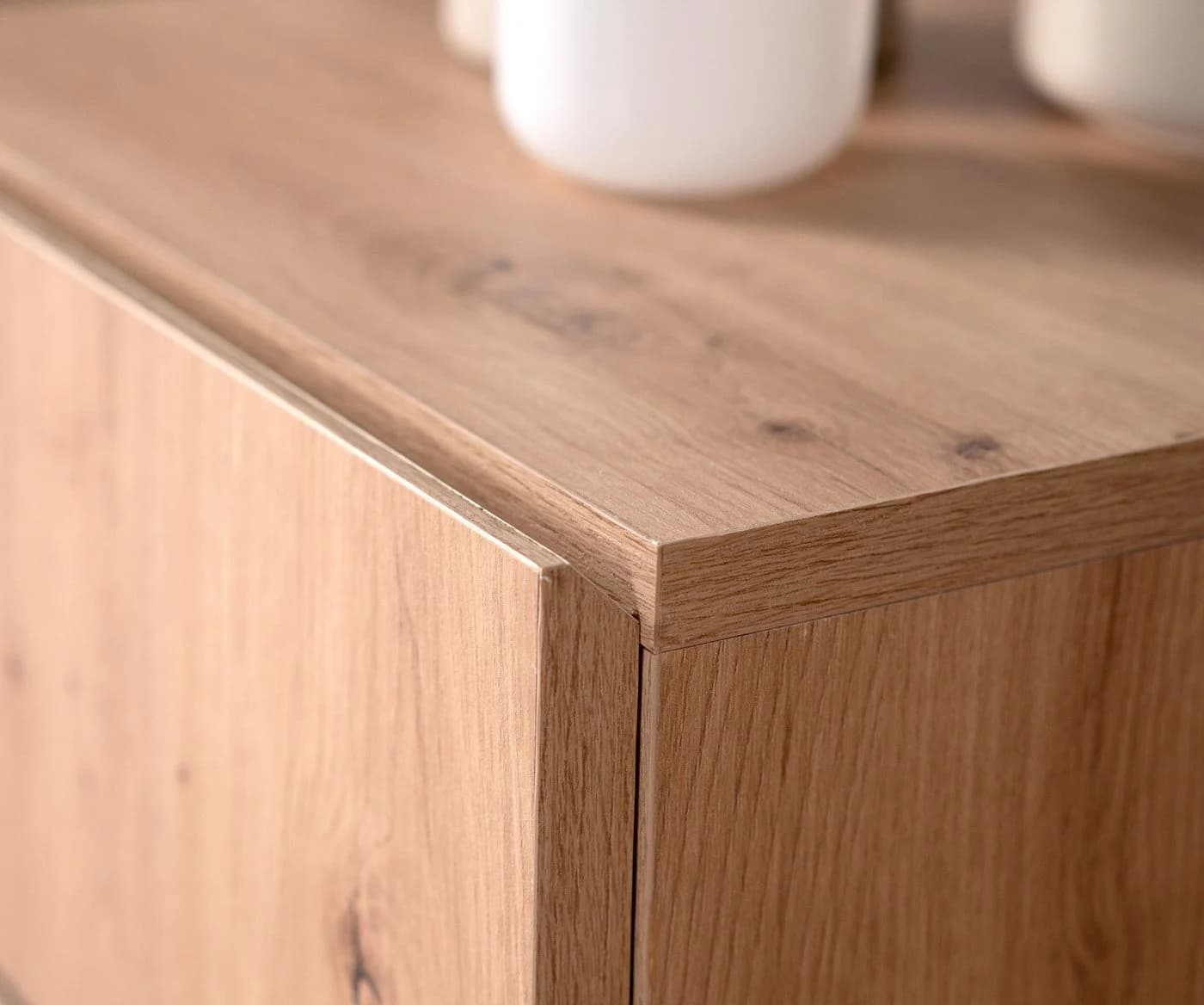 Furn.Design Sideboard Liam Eiche Artisan Schwarz 180 cm - Bild 4