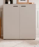 Furn.Design Schuhschrank Logu Samt Dekor Schwarz Bild 3