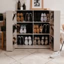Furn.Design Schuhschrank Logu Samt Dekor Schwarz Bild 4