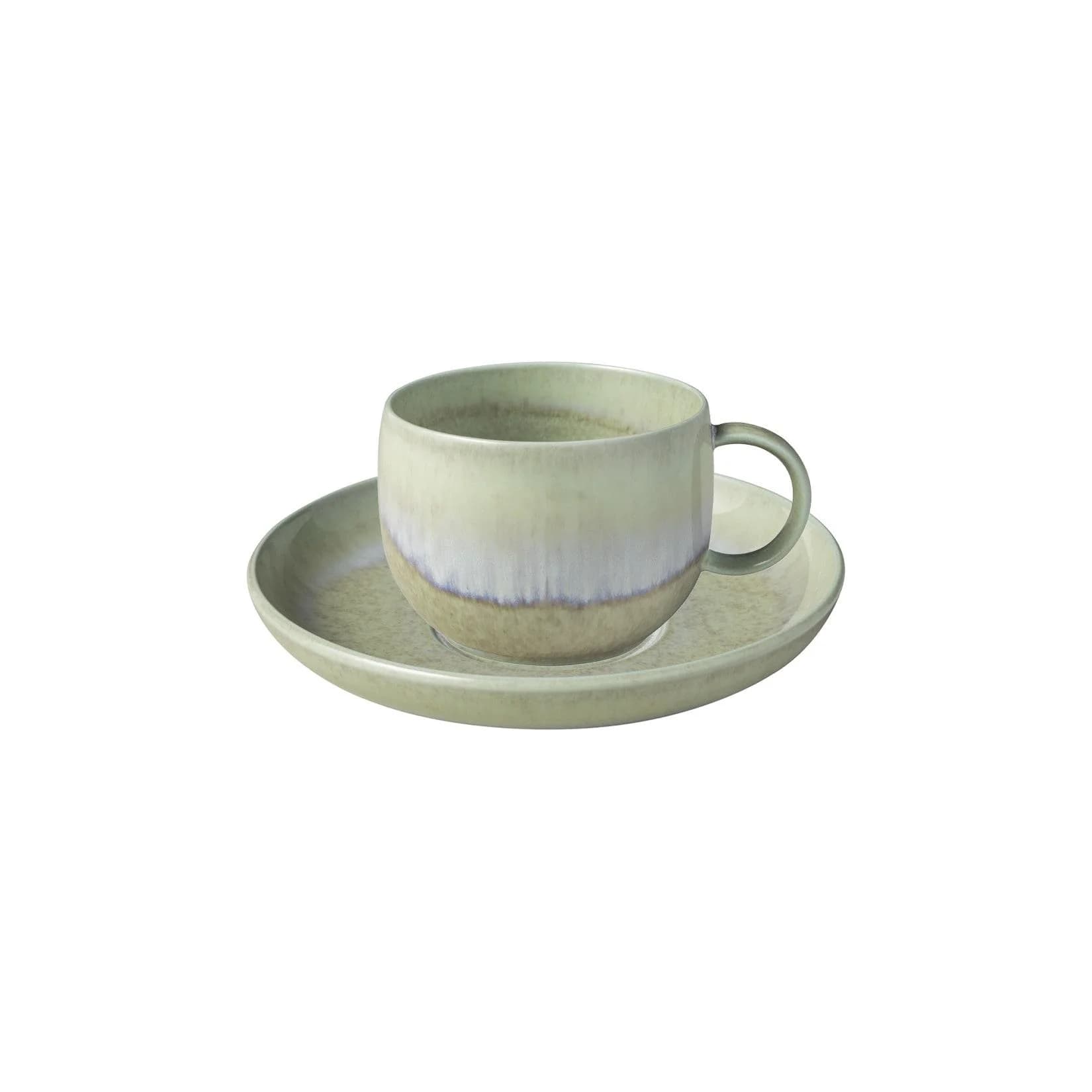like. by Villeroy & Boch Kaffeetasse mit Untertasse Perlemor Alga 190 ml grün