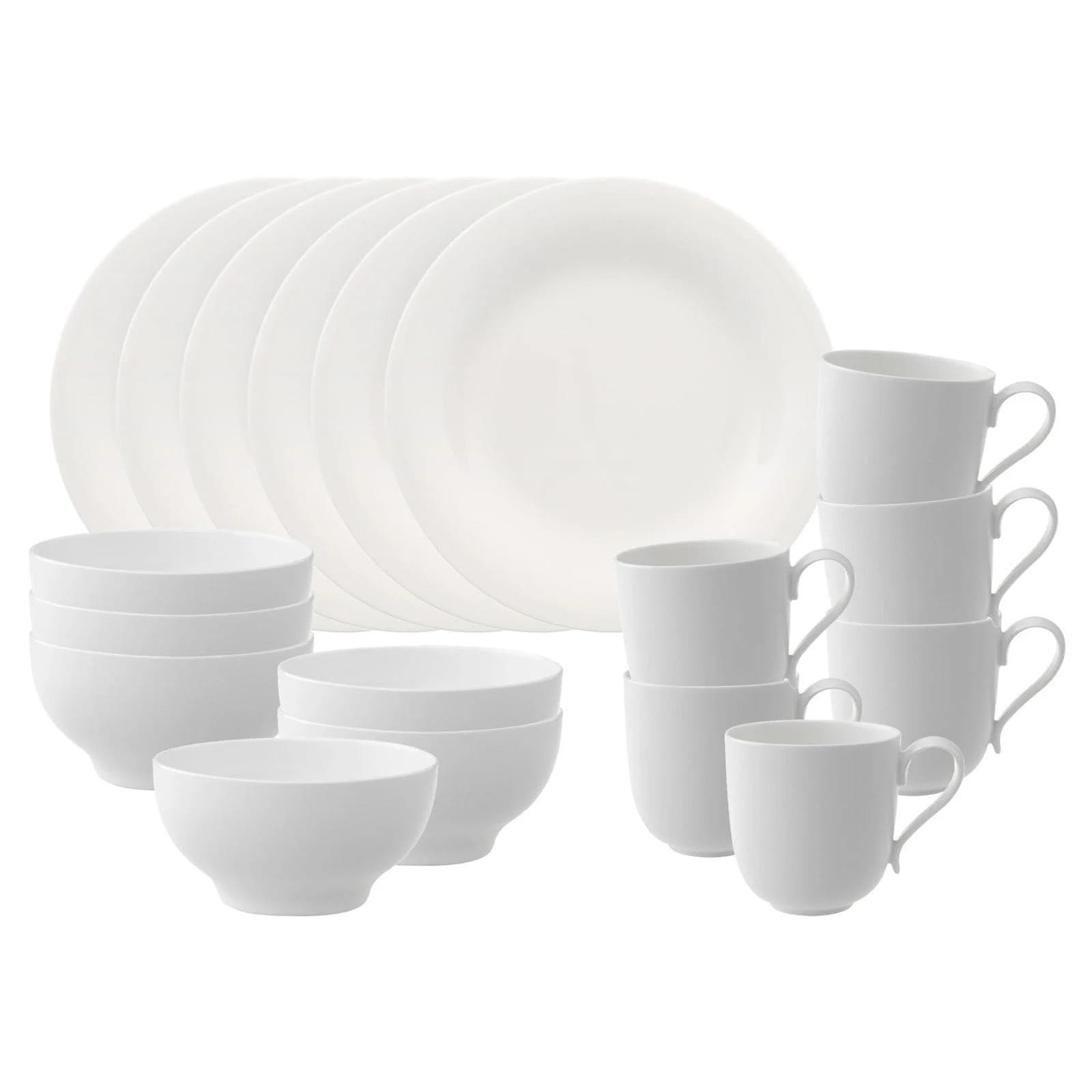 Villeroy & Boch Frühstück-Set New Cottage Basic 18-teilig Weiß