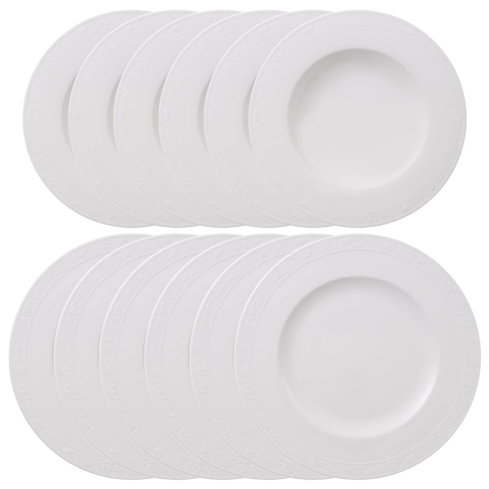Villeroy & Boch Tafelservice White Pearl 12er Set Weiß Porzellan