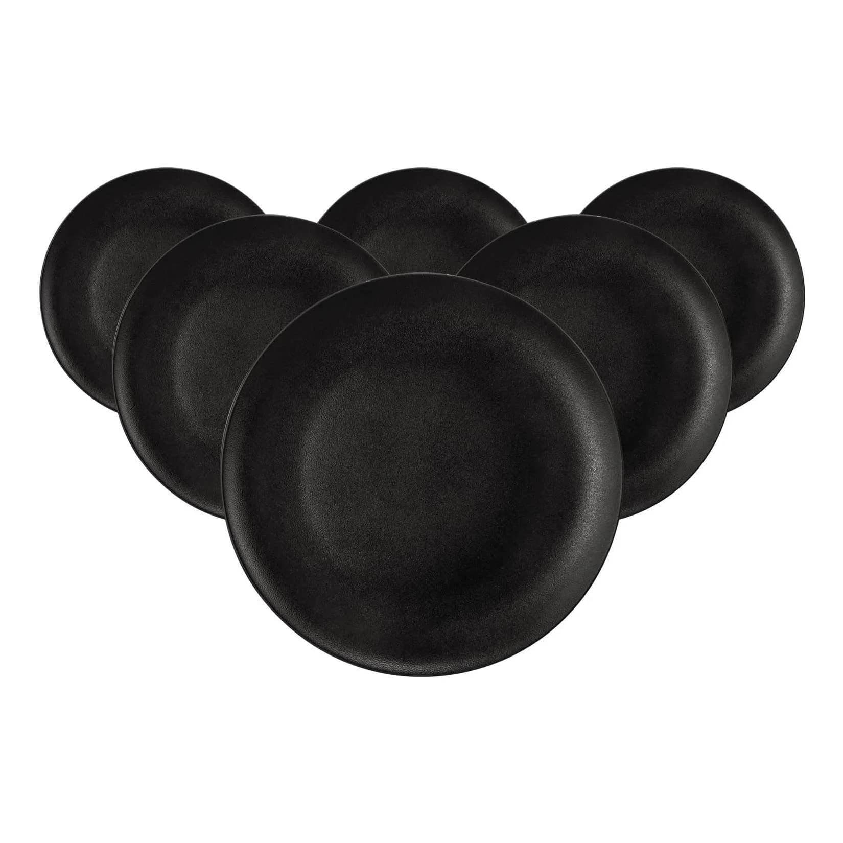 Seltmann Weiden Frühstücksteller Liberty Velvet Black 6er Set