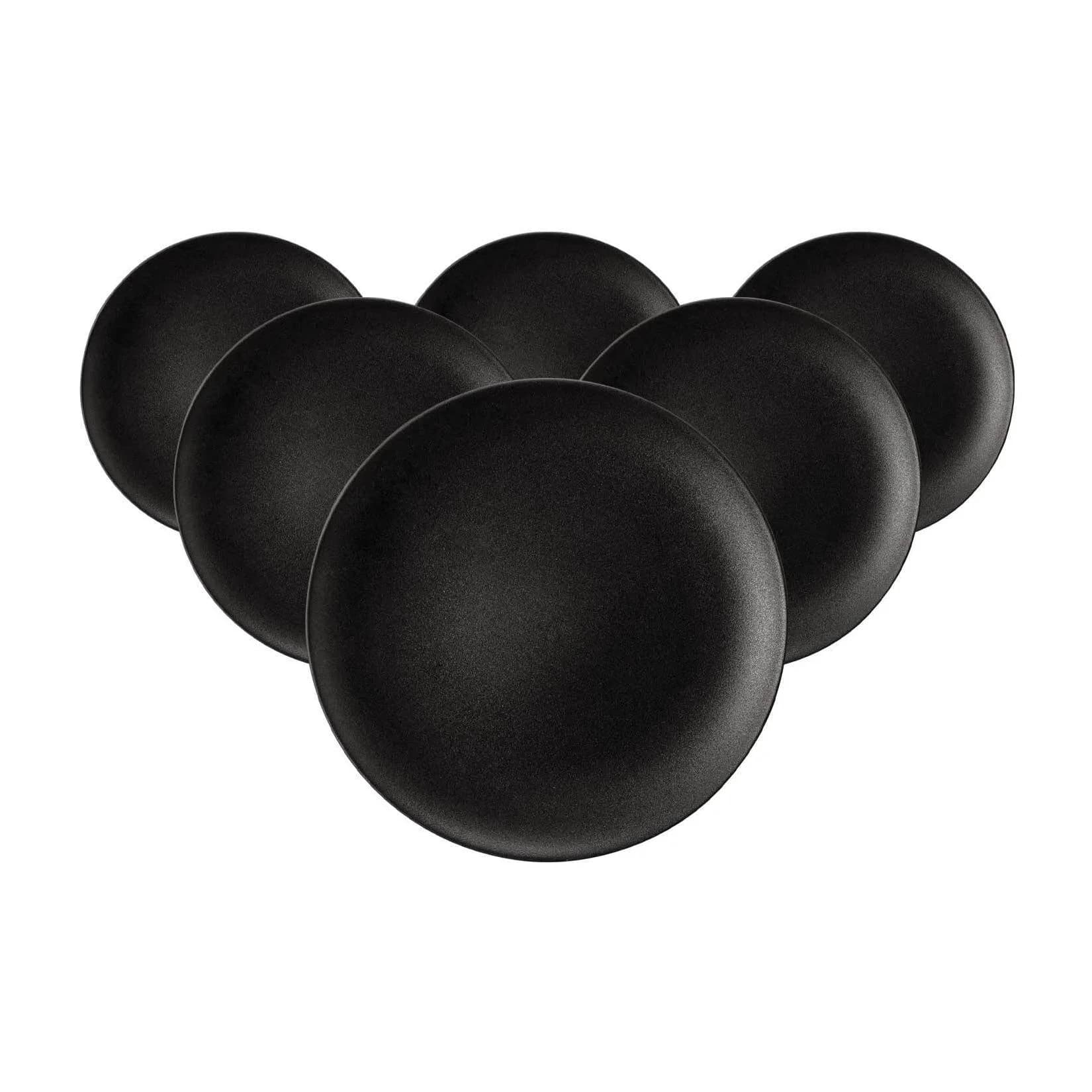 Seltmann Weiden Brotteller Liberty Velvet Black 6er Set