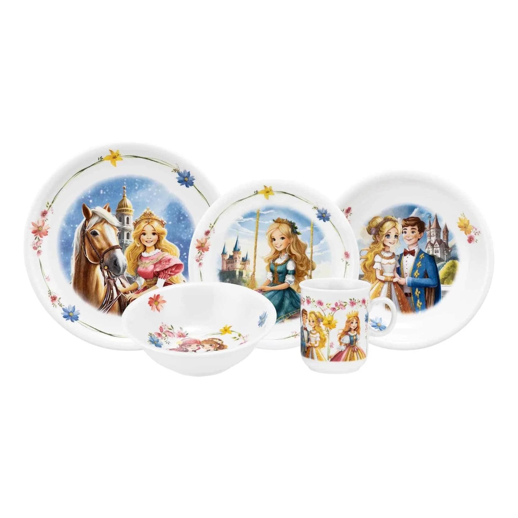 Seltmann Weiden Kindergeschirr Set Compact Prinzessin 5er Set Bunt