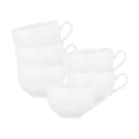 Seltmann Weiden Milchkaffeetassen Amina 0,35 l 6er Set Weiß Porzellan Bild 1