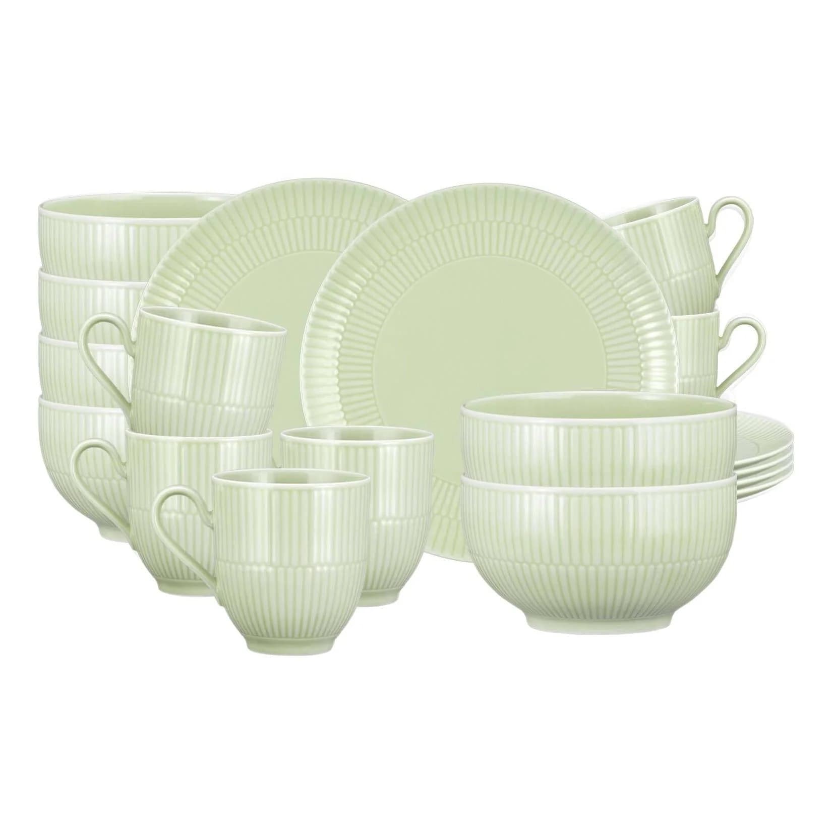 Seltmann Weiden Amina Frühstücks-Set 18-teilig Weiß Keramik