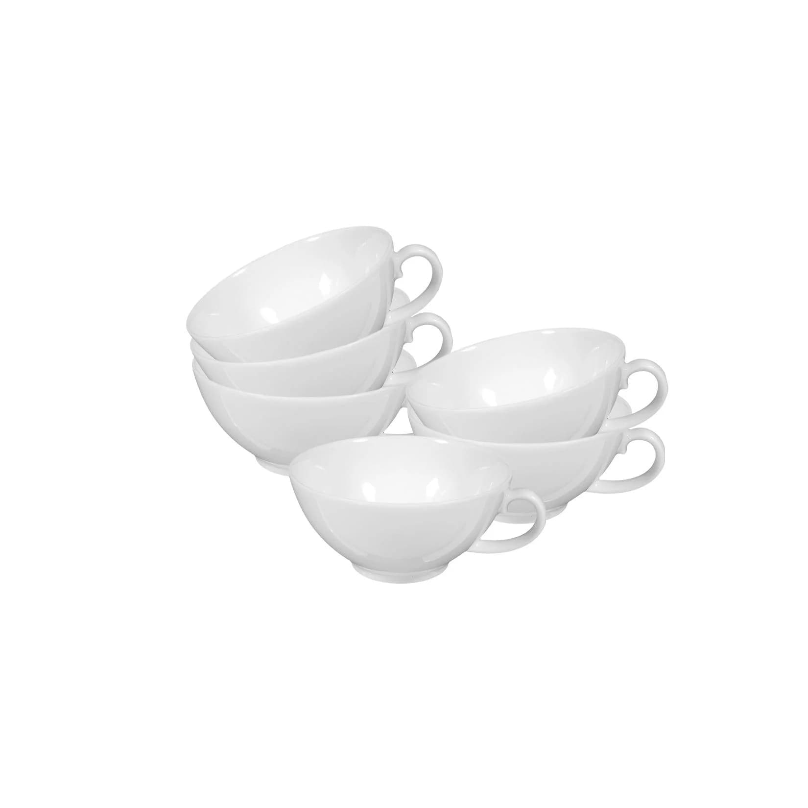 Seltmann Weiden Teetassen Rondo/Liane 0,14 l 6er Set Weiß