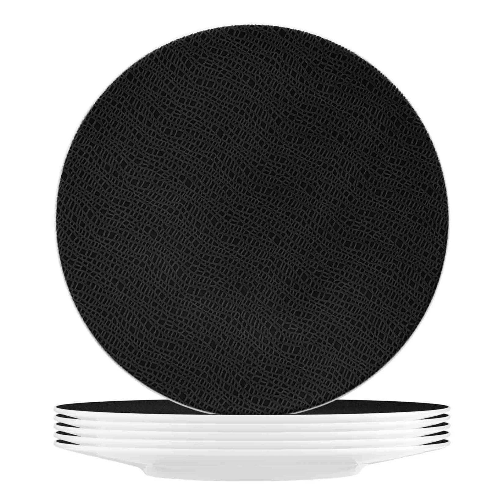 Seltmann Weiden Speiseteller Life Fashion 6er Set Schwarz Porzellan