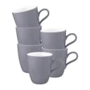 Seltmann Weiden Henkelbecher Life Fashion 400 ml 6er Set Grau Porzellan Bild 1