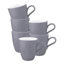 Seltmann Weiden Henkelbecher Life Fashion 400 ml 6er Set Grau Porzellan Bild 2