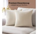 LIVINA HOME Kissenbezug Premium Kissenbezüge, Dekokissen Couchkissen Sofakissen, Kissenhülle, (2 Stück), Kuschelkissen Zierkissen, Kissen Bezug Set, Weihnachten, Geschenk Bild 1