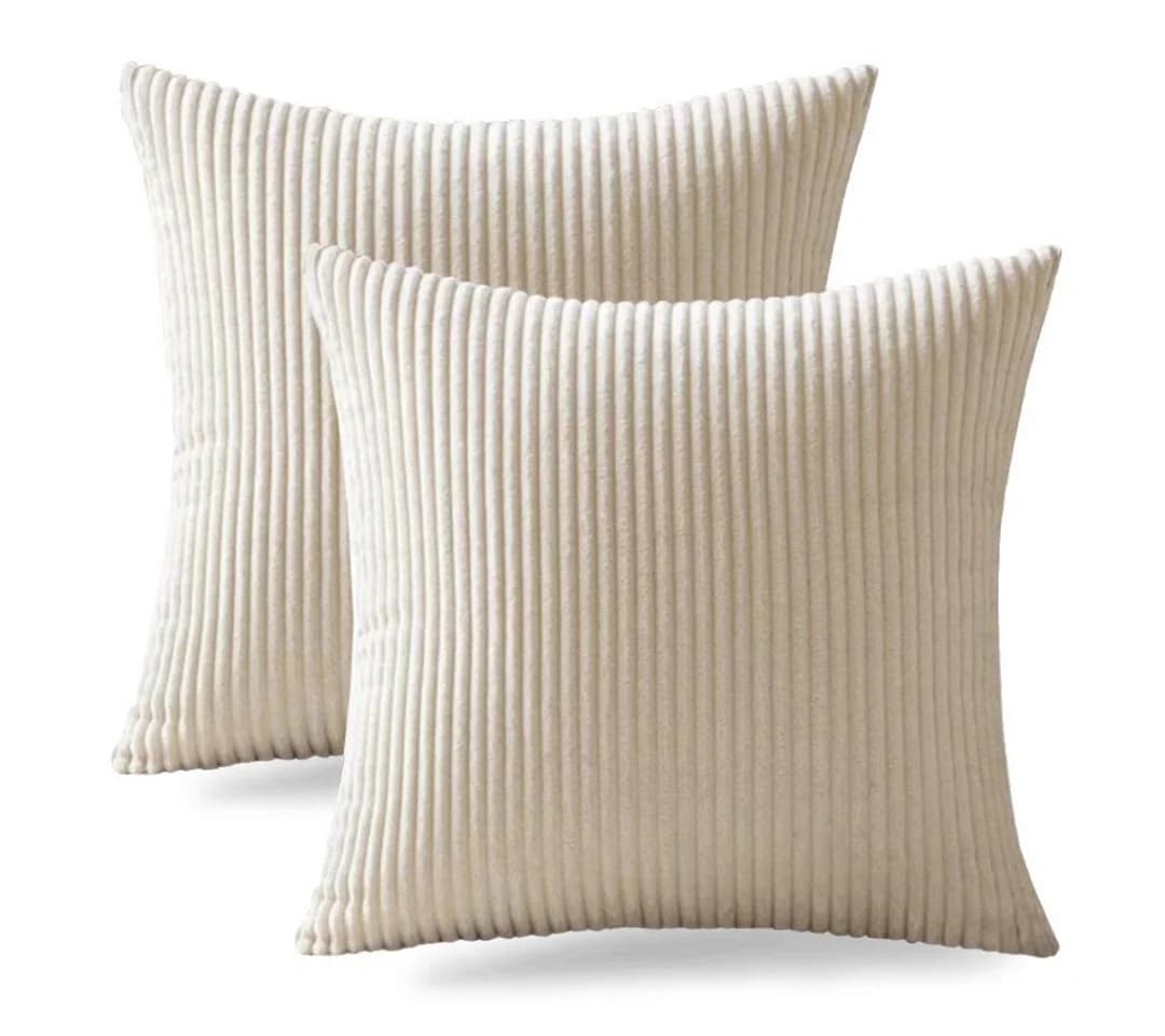 LIVINA HOME Kissenbezug Premium Kissenbezüge, Dekokissen Couchkissen Sofakissen, Kissenhülle, (2 Stück), Kuschelkissen Zierkissen, Kissen Bezug Set, Weihnachten, Geschenk - Bild 2