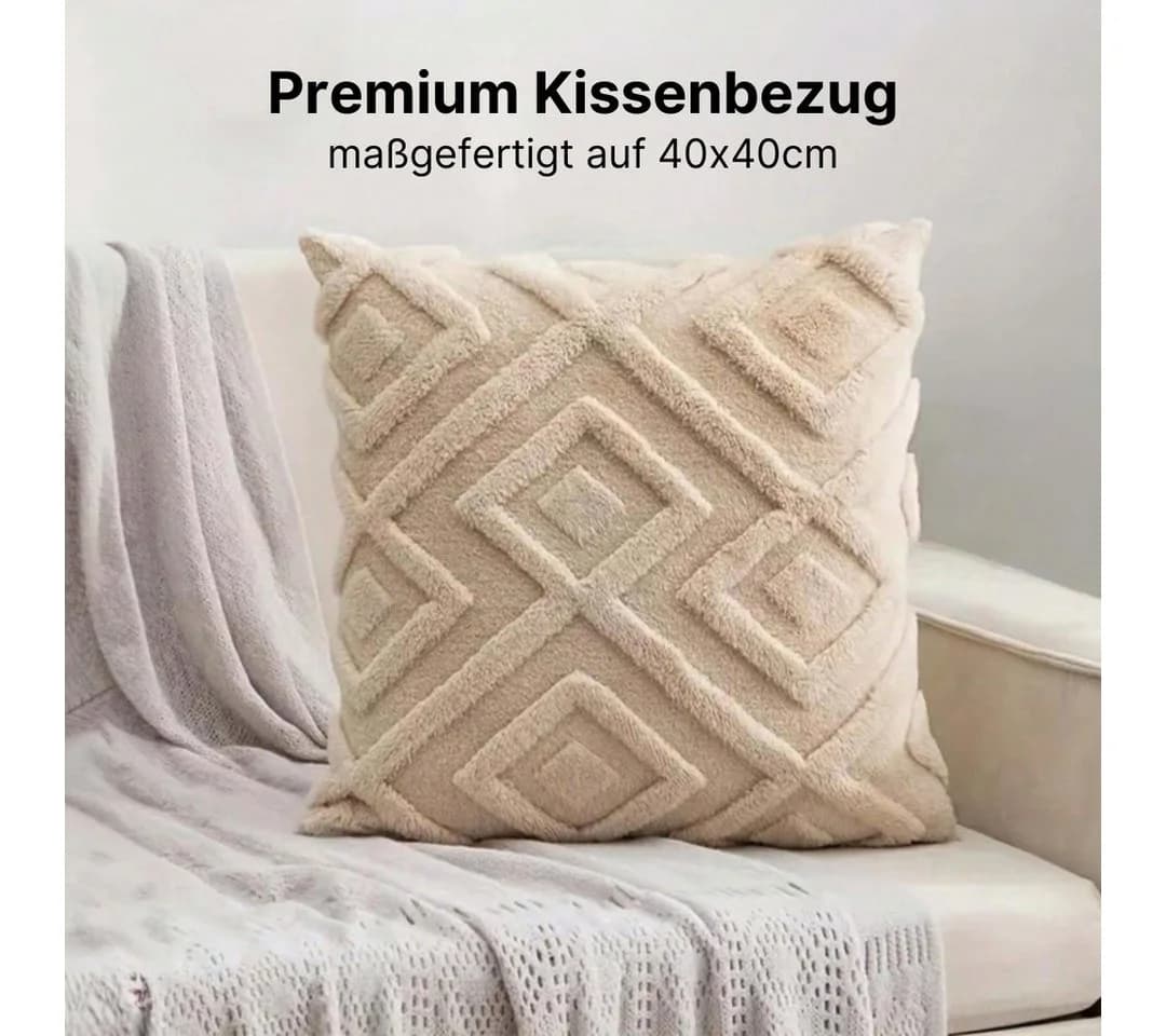 LIVINA HOME Kissenbezug Premium Beige Polyester