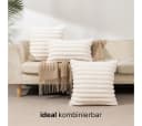 LIVINA HOME Kissenbezug Premium Kissenbezüge, Dekokissen Couchkissen Sofakissen, Kissenhülle, (2 Stück), Kuschelkissen Zierkissen, Kissen Bezug Set, Black Friday Sale Bild 3