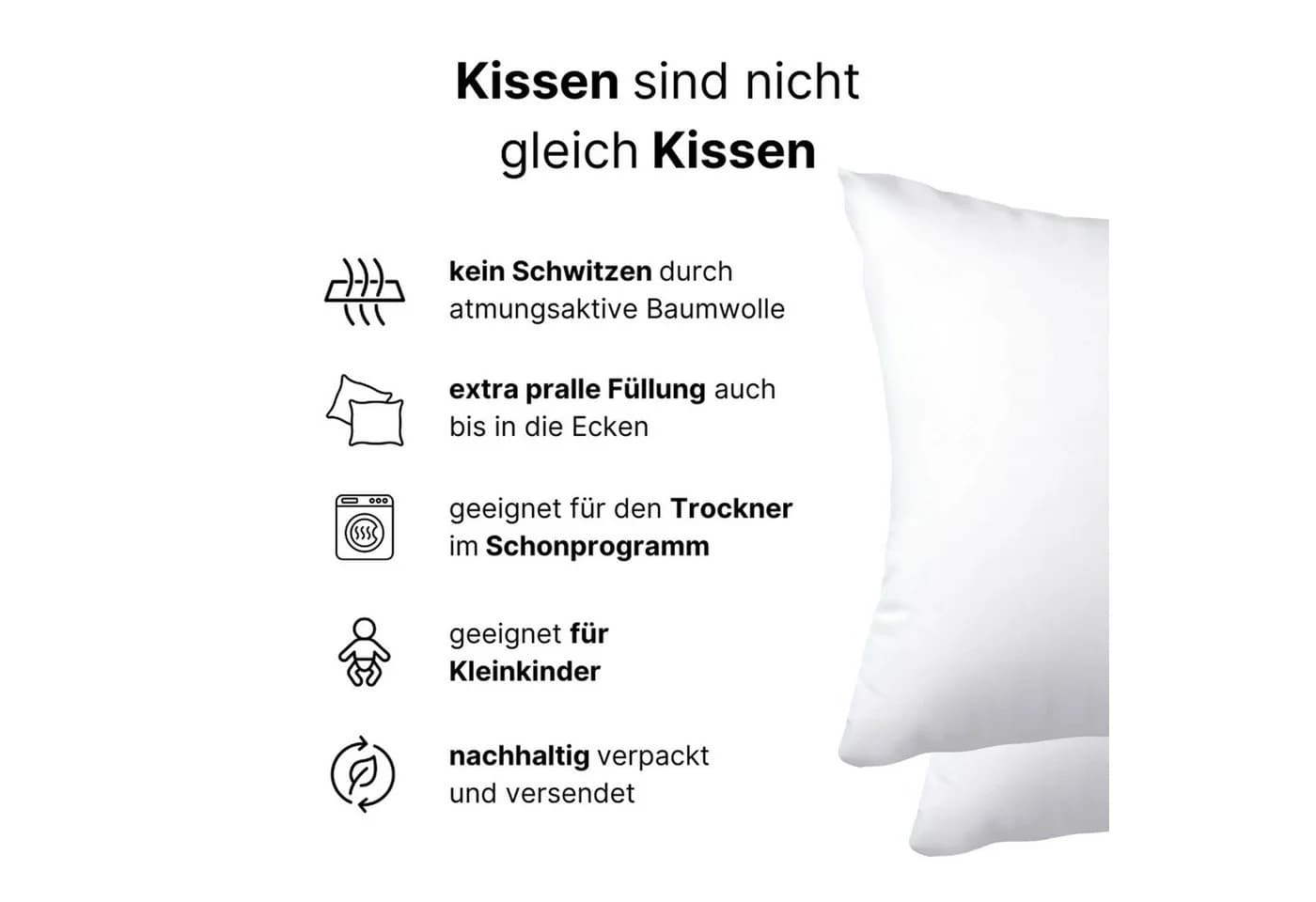 Kissenbezug aus Polyestergewebe in verschiedenen Größen - Bild 5