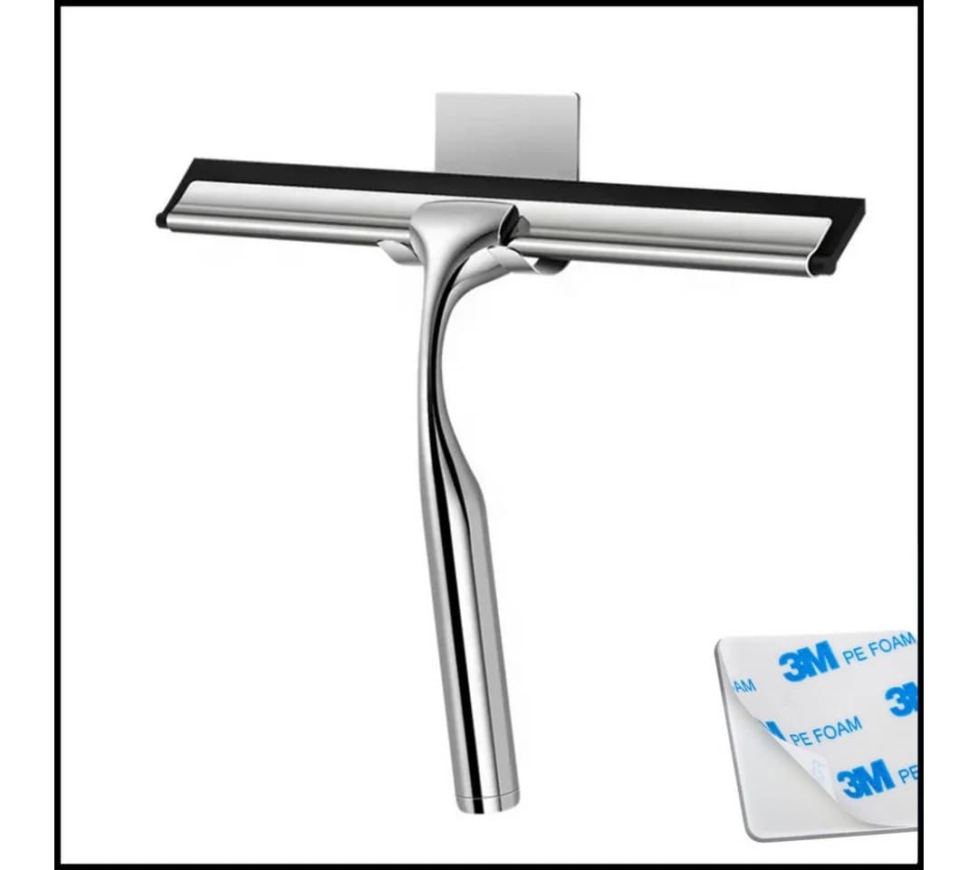 LIVINA HOME Duschabzieher Set Schwarz Silikon Bohrfrei - Bild 2