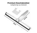 LIVINA HOME Duschabzieher Set Schwarz Silikon Bohrfrei Bild 3