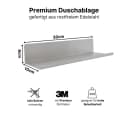 LIVINA HOME Duschablage ohne Bohren, Schwarz, 2-tlg. Bild 3