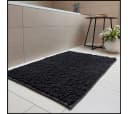 LIVINA HOME Badematte Schwarz Rutschfest Chenille Bild 1