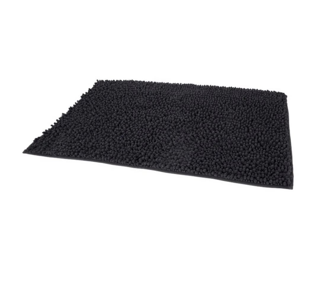 LIVINA HOME Badematte Schwarz Rutschfest Chenille - Bild 2