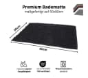 LIVINA HOME Badematte Schwarz Rutschfest Chenille Bild 4