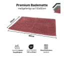 LIVINA HOME Badematte Rosa Chenille Rutschfest 50x80 cm Bild 3