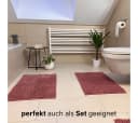 LIVINA HOME Badematte Rosa Chenille Rutschfest 50x80 cm Bild 4