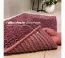 LIVINA HOME Badematte Rosa Chenille Rutschfest 50x80 cm Bild 5
