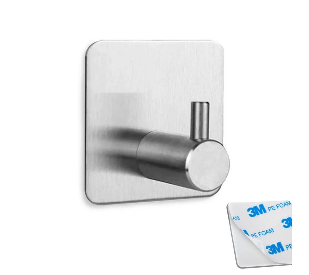 LIVINA HOME Handtuchhaken selbstklebend Edelstahl Silber - Bild 2