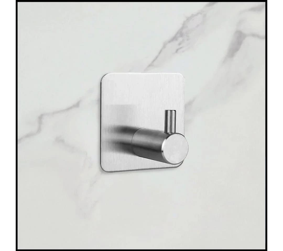 LIVINA HOME Handtuchhaken selbstklebend Edelstahl Silber - Bild 4