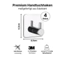 LIVINA HOME Handtuchhaken selbstklebend Bad und Küche Bild 1