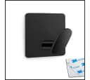 LIVINA HOME Handtuchhaken selbstklebend Edelstahl Schwarz/Silber Bild 2