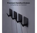 LIVINA HOME Handtuchhaken selbstklebend Edelstahl Schwarz/Silber Bild 3