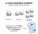 LIVINA HOME Handtuchhaken selbstklebend Edelstahl silber/schwarz Bild 1