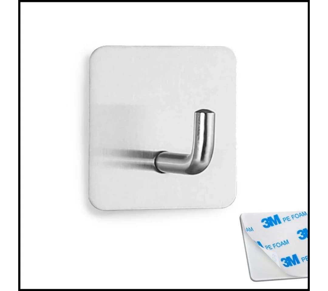 LIVINA HOME Handtuchhaken selbstklebend Edelstahl Silber - Bild 2