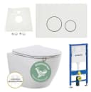 Geberit Tiefspül-WC Geberit Vorwandelement RIVA WC Hygiene-Spülung Komplettset Wandmontage Bild 2