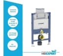 Geberit Vorwandelement Omega Komplett-Set mit Vento WC & SoftClose Sitz Bild 4