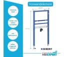 Geberit Vorwandelement Bad Komplettset mit spülrandlosem WC und Grohe Armatur Bild 1