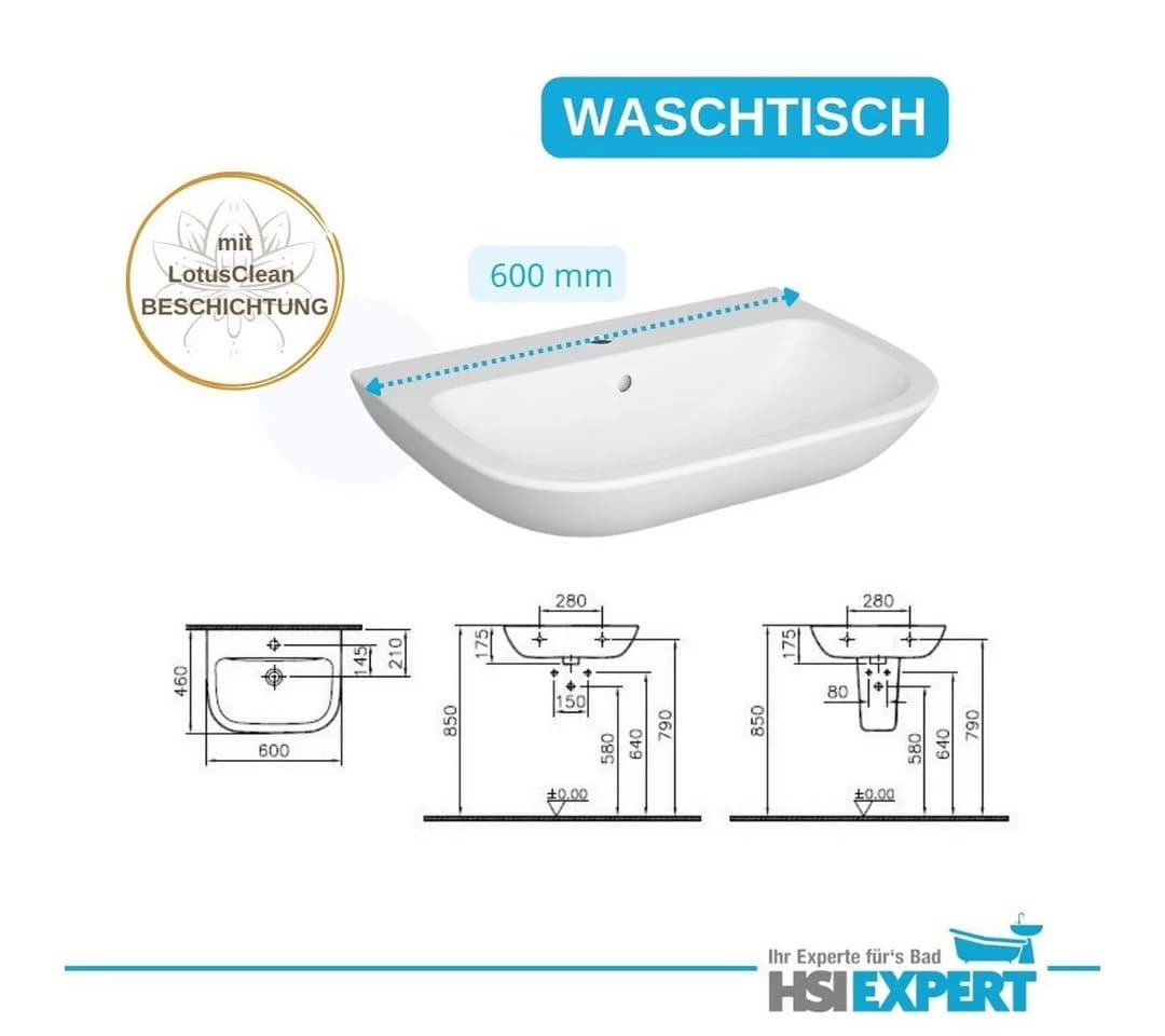 Geberit Vorwandelement Bad Komplettset mit spülrandlosem WC und Grohe Armatur - Bild 3