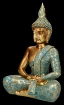 Figuren Shop GmbH Buddha Figur Mint Grün Klein Deko Bild 3