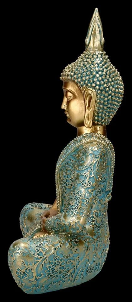 Figuren Shop GmbH Buddha Figur Mint Grün Klein Deko - Bild 4