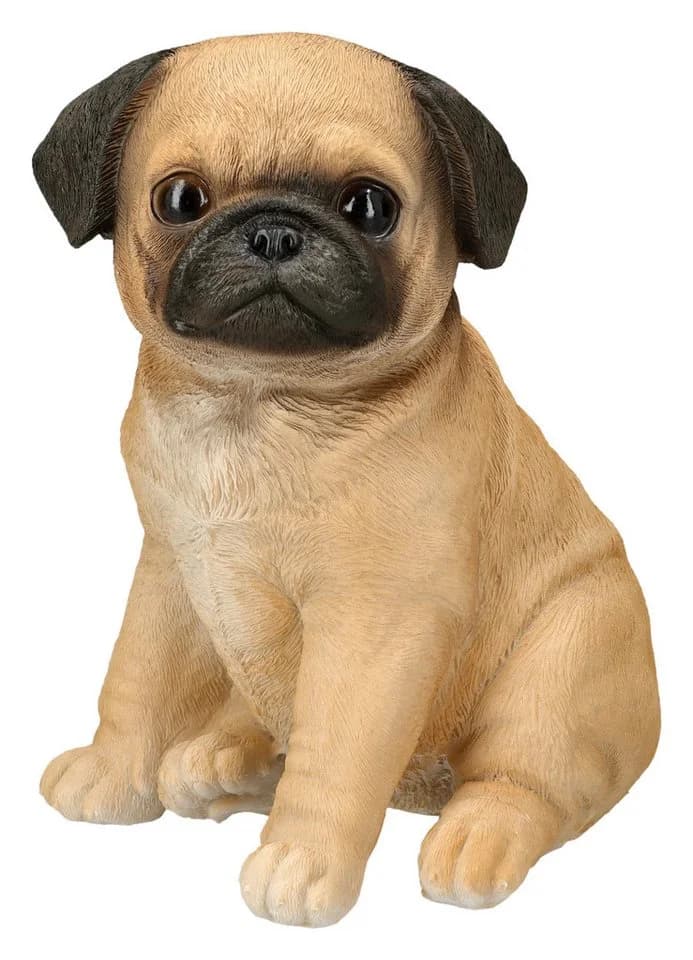 Figuren Shop GmbH Mops Figur Deko Sammlerfigur Hund Skulptur 17 cm - Bild 2
