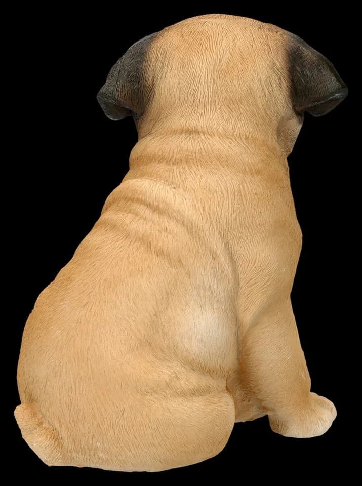 Figuren Shop GmbH Mops Figur Deko Sammlerfigur Hund Skulptur 17 cm - Bild 5