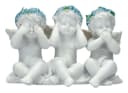 Figuren Shop GmbH Engel Figur Set – Drei Putten Statue „Nichts Böses“ Dekofigur 6.5 cm Bild 2