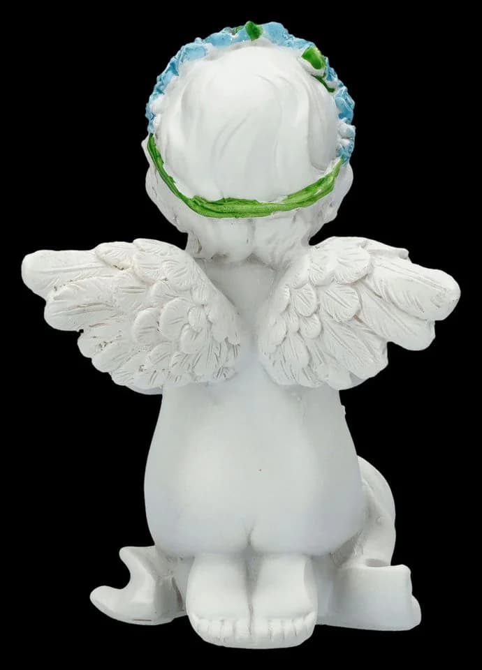 Figuren Shop GmbH Engel Figur mit Kreuz Putte Dekofigur 12 cm - Bild 5