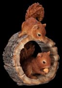 Figuren Shop GmbH Spielende Eichhörnchen Gartenfigur Kunststein Bild 1