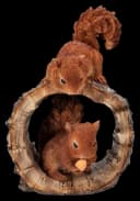 Figuren Shop GmbH Spielende Eichhörnchen Gartenfigur Kunststein Bild 3